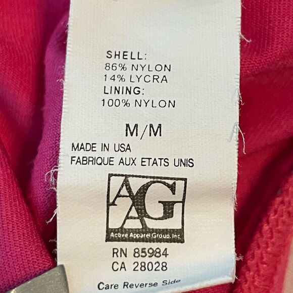 Everlast Classic Full Coverage Bikini Bottom Hot Pink Nylon Mid-Rise M - Picture 6 of 6